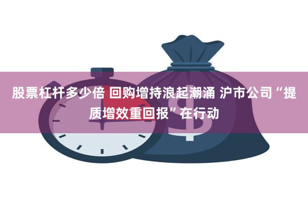 股票杠杆多少倍 回购增持浪起潮涌 沪市公司“提质增效重回报”在行动