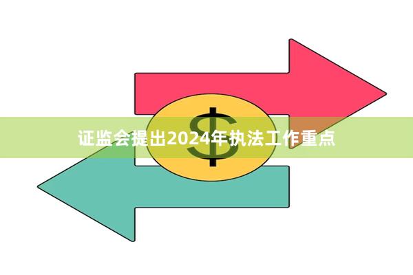 证监会提出2024年执法工作重点