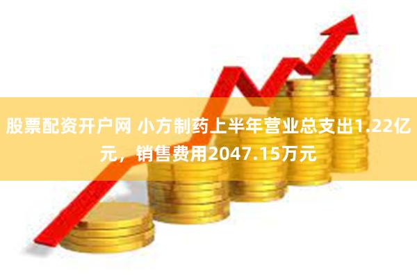 股票配资开户网 小方制药上半年营业总支出1.22亿元，销售费用2047.15万元