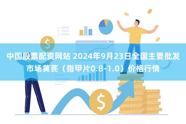 中国股票配资网站 2024年9月23日全国主要批发市场黄芪（指甲片0.8-1.0）价格行情